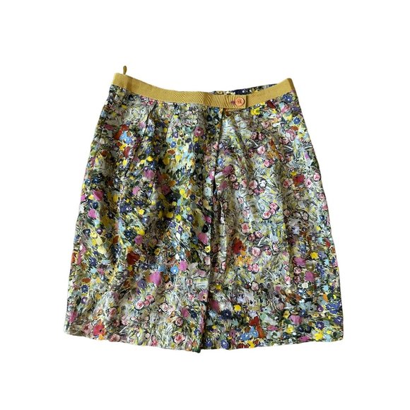 PHILOSOPHY DI ALBERTA FERRETTI Floral Button Skirt Size US 8